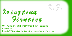 krisztina firneisz business card